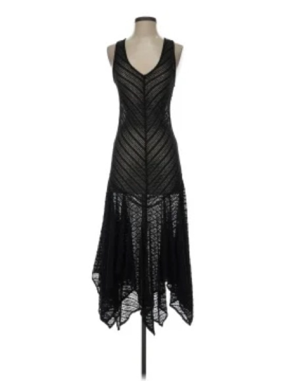 Black Sleeveless V-Neck Maxi Dress